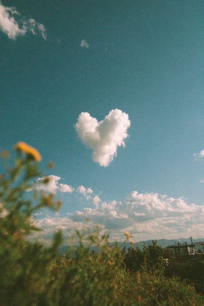 Heart Cloud Sky Photography Poster.