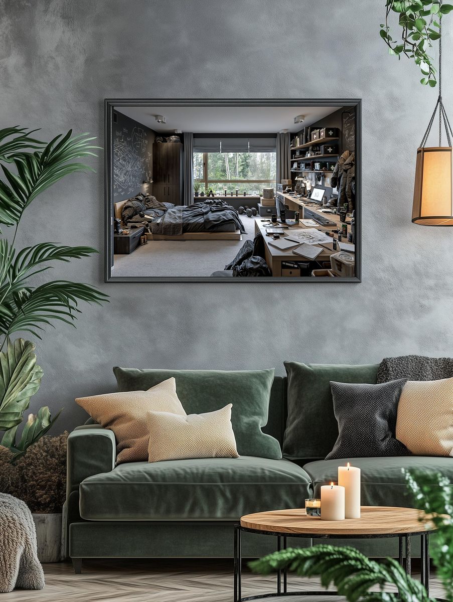 Tactical Bedroom Interior Photography Print. — room view 4