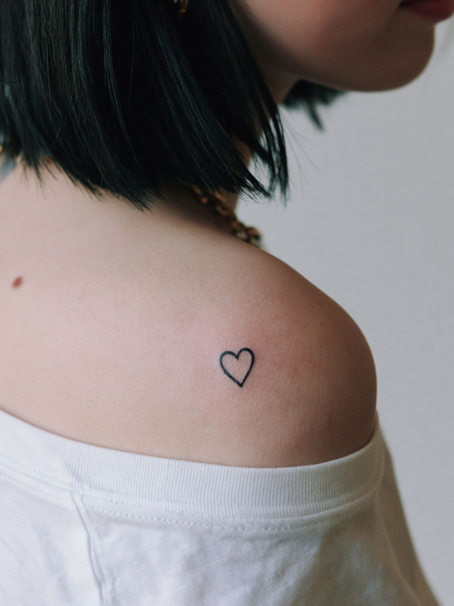 Minimal Heart Tattoo Photography Poster. poster — photography art