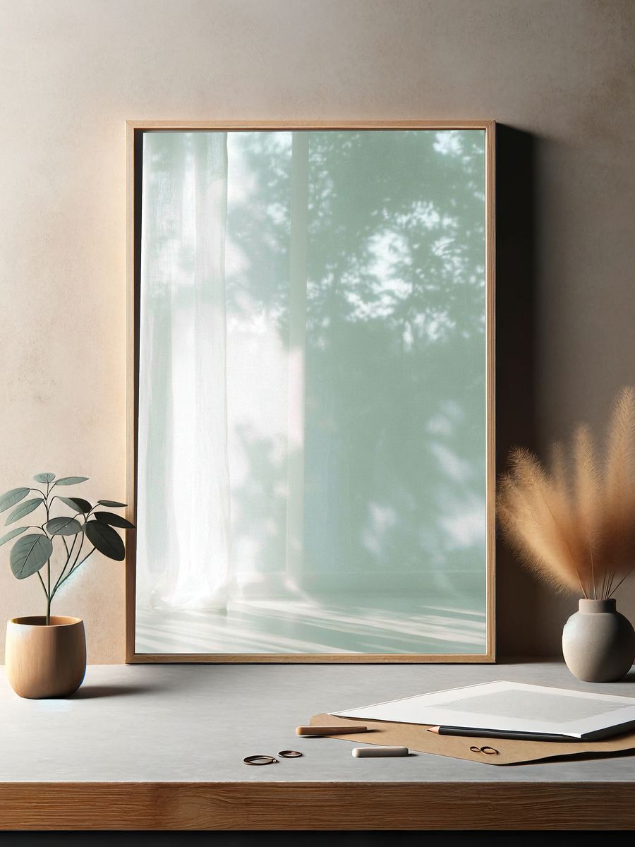 Soft Sunlit Window Poster. — room view 2