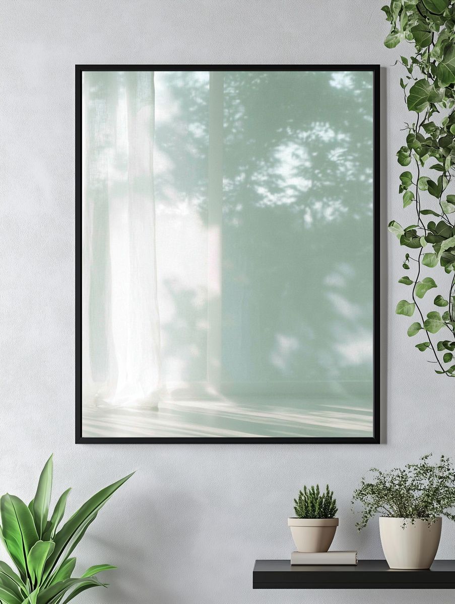Soft Sunlit Window Poster. — room view 4