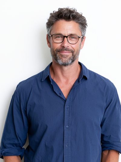 Smiling Man Portrait Photography Poster.