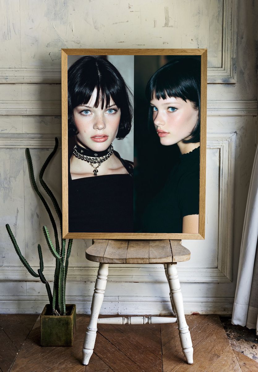 Editorial Portrait Photography Poster. room preview