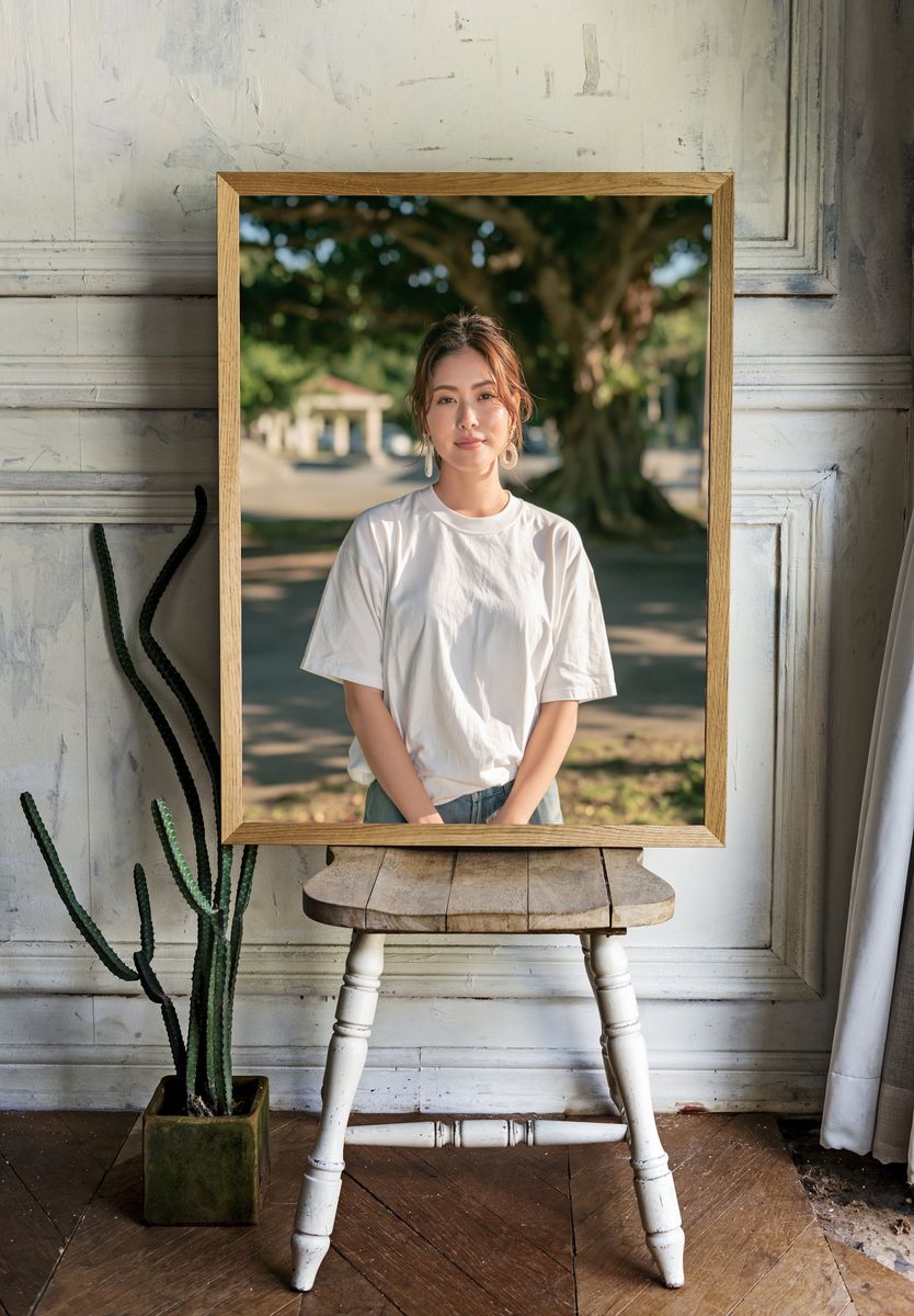 Woman Portrait Photography Poster. room preview