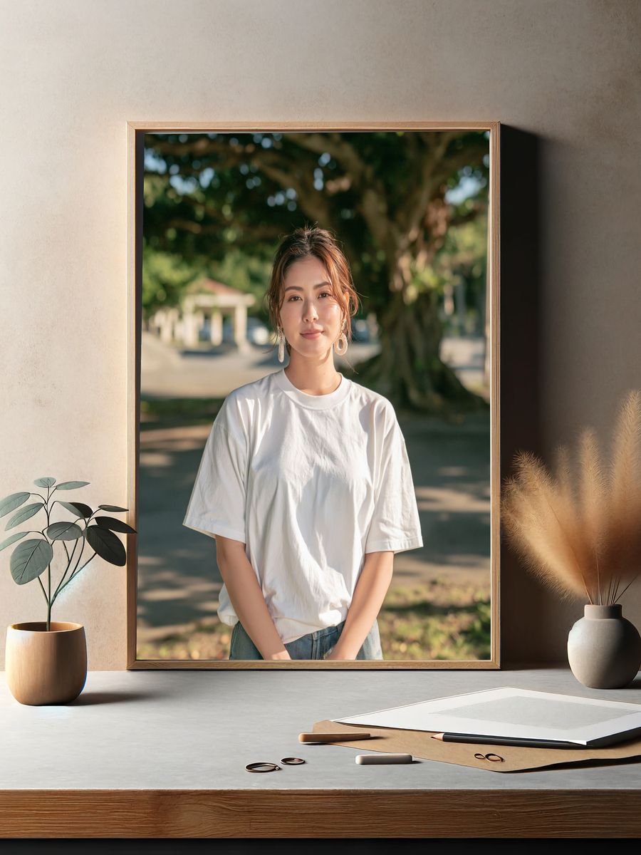 Woman Portrait Photography Poster. — room view 2