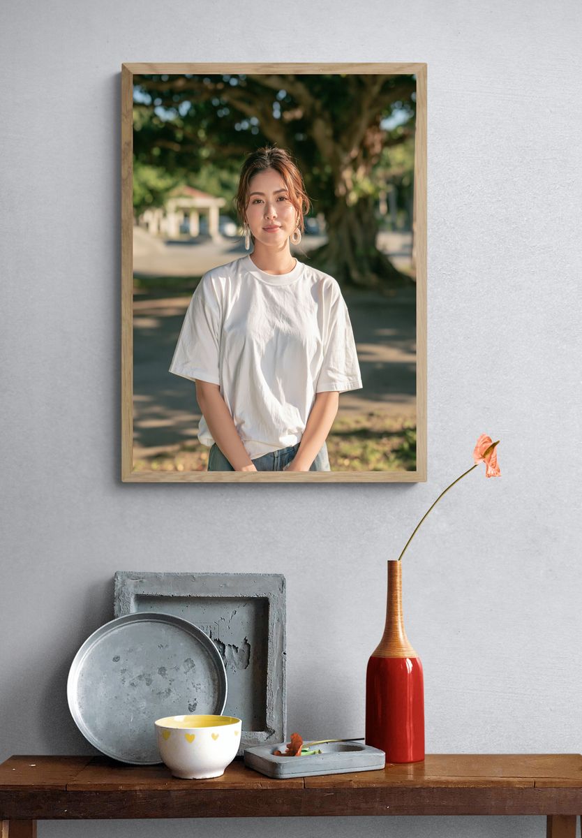 Woman Portrait Photography Poster. — room view 3