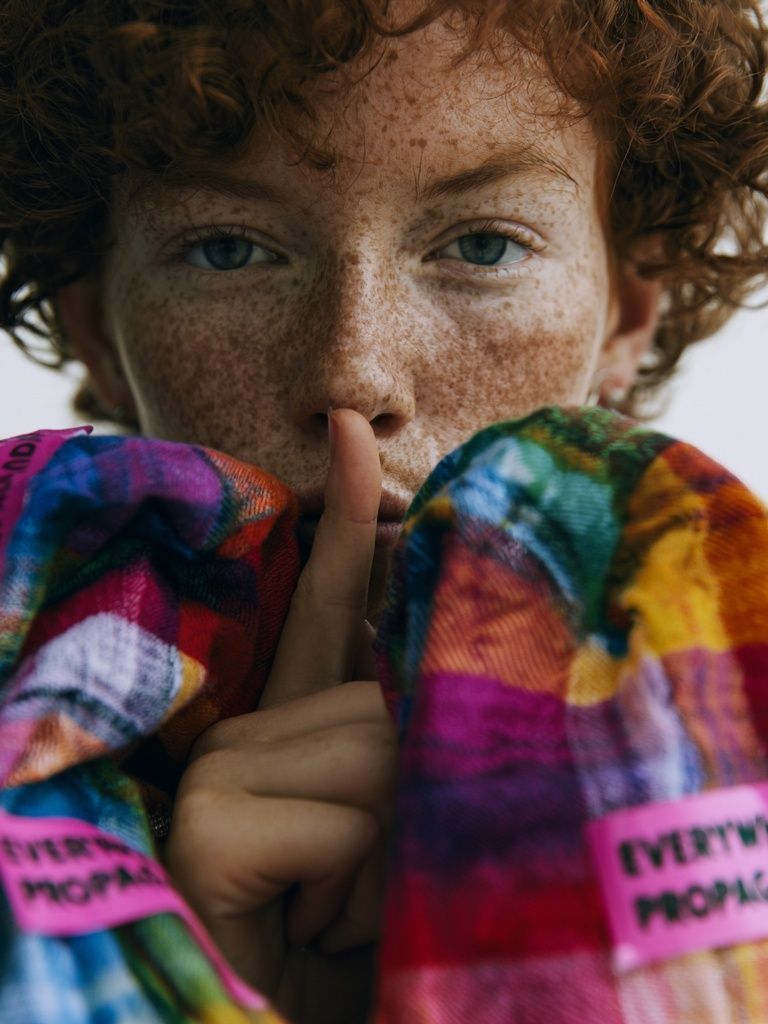 Freckled Portrait Photography Poster. poster — photography art