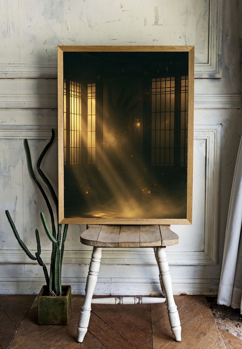 Golden Light Room Photography Poster. room preview