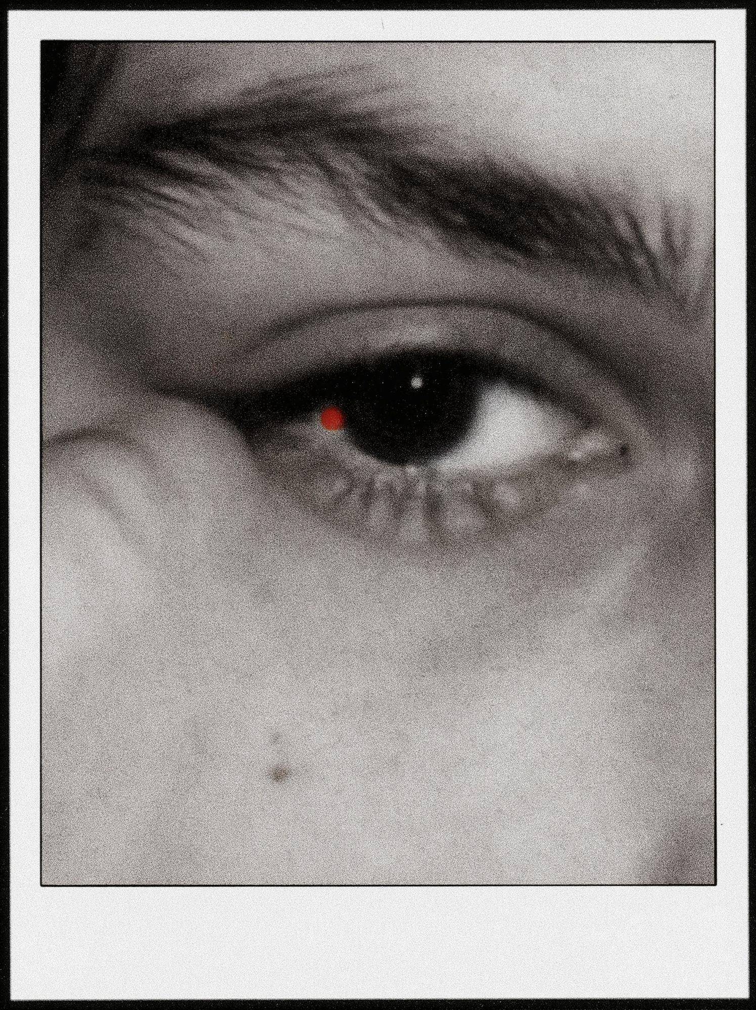 Red Eye Close-Up Photography Poster. poster detail