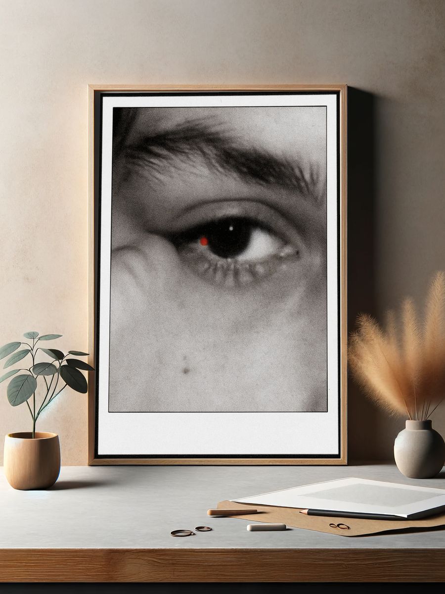 Red Eye Close-Up Photography Poster. — room view 2