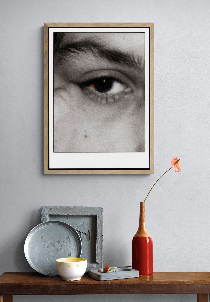 Red Eye Close-Up Photography Poster. — room view 3