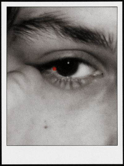 Red Eye Close-Up Photography Poster.