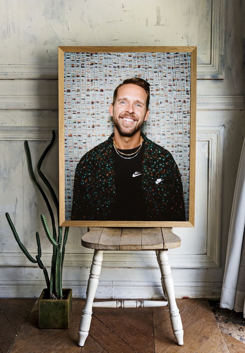 Smiling Portrait Photography Poster. room preview