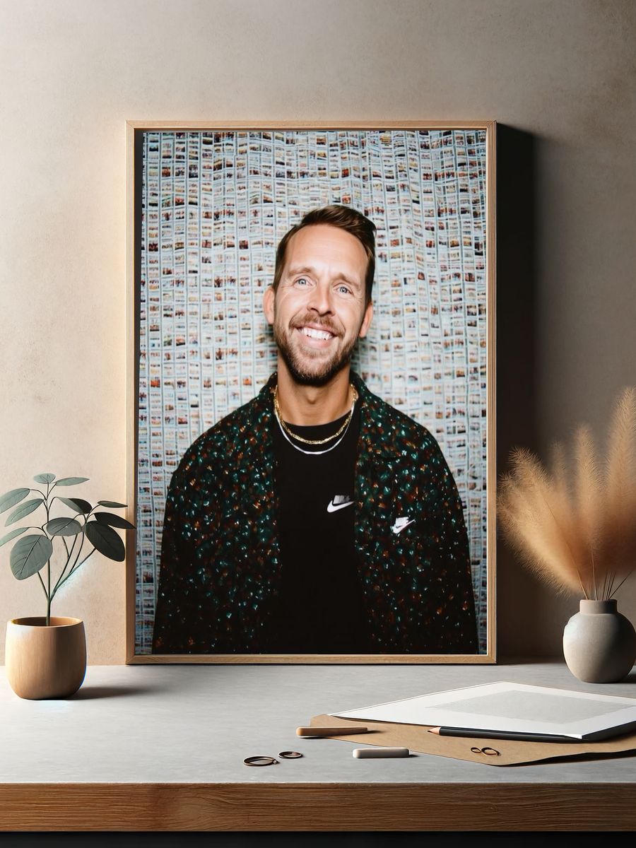Smiling Portrait Photography Poster. — room view 2