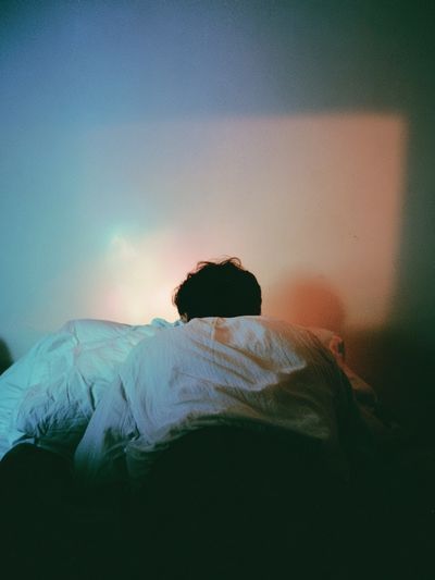 Quiet Bedroom Scene Photography Poster.