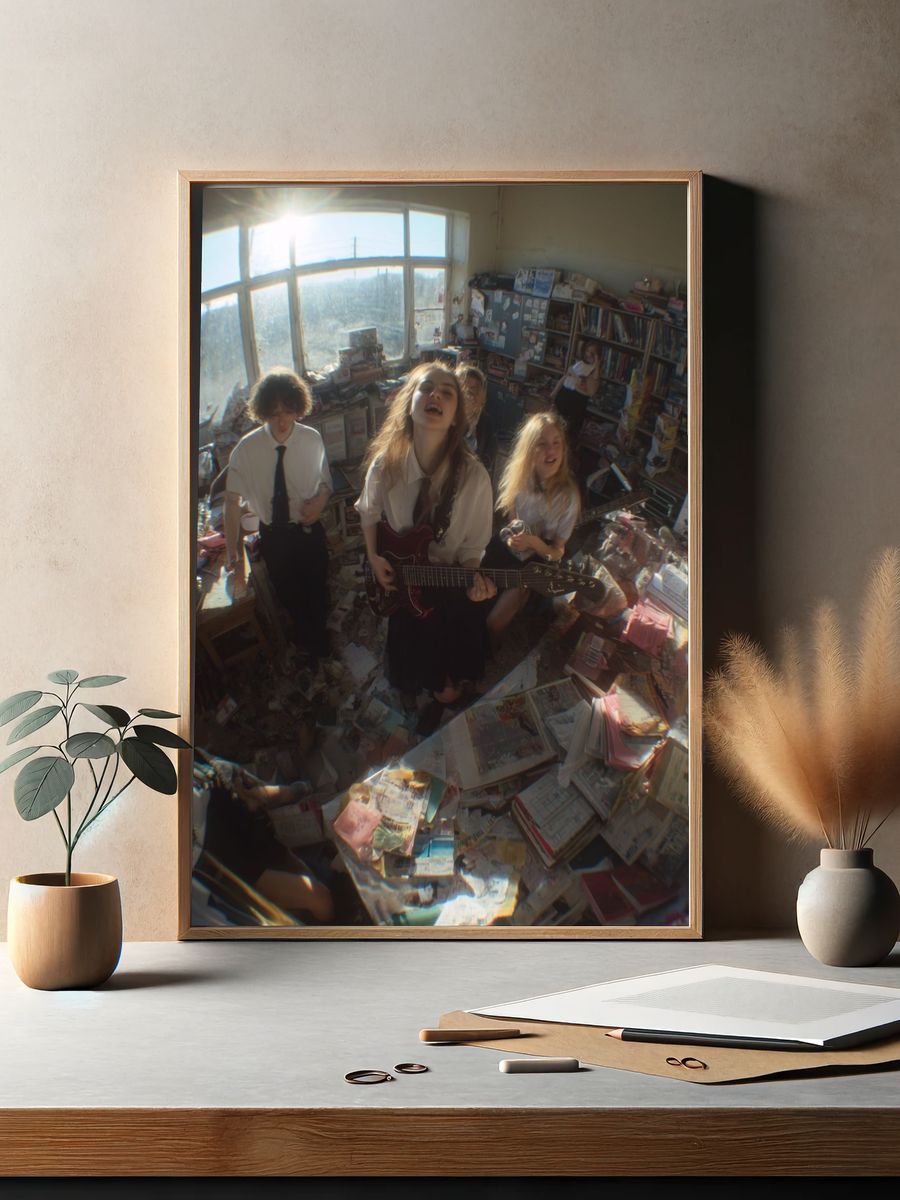 Indie Band Rehearsal Photography Poster. — room view 2