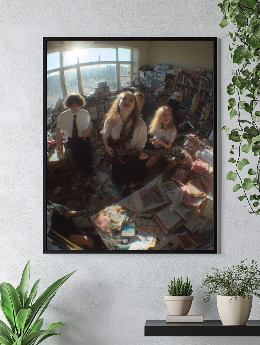 Indie Band Rehearsal Photography Poster. — room view 4