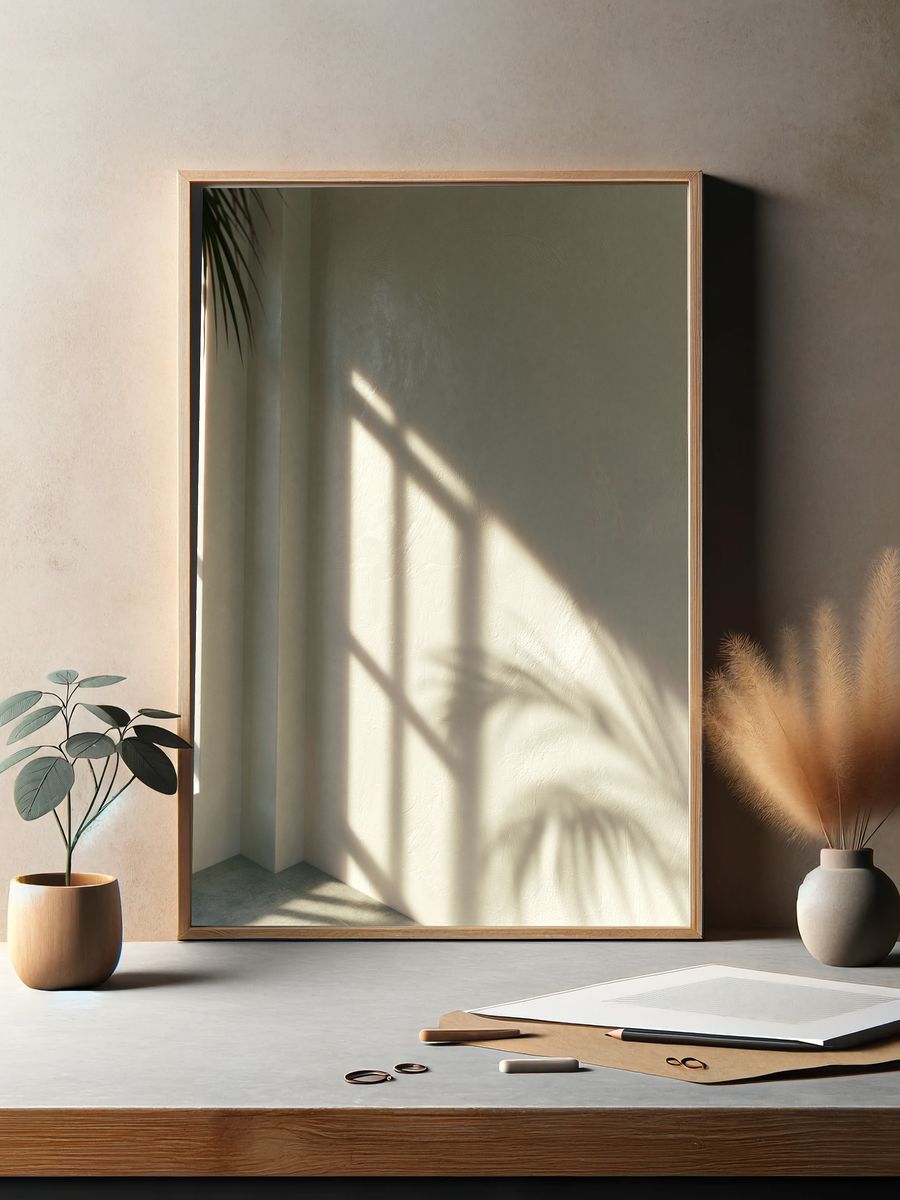 Sunlit Interior Shadows Photography Poster. — room view 2