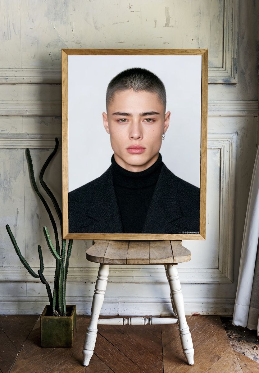 Minimalist Portrait Photography Poster. — room view 1