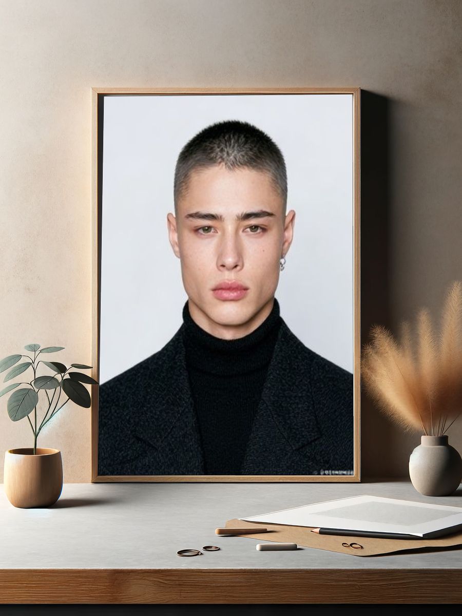 Minimalist Portrait Photography Poster. — room view 2
