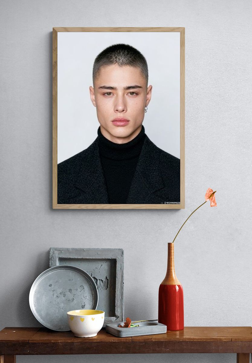 Minimalist Portrait Photography Poster. — room view 3