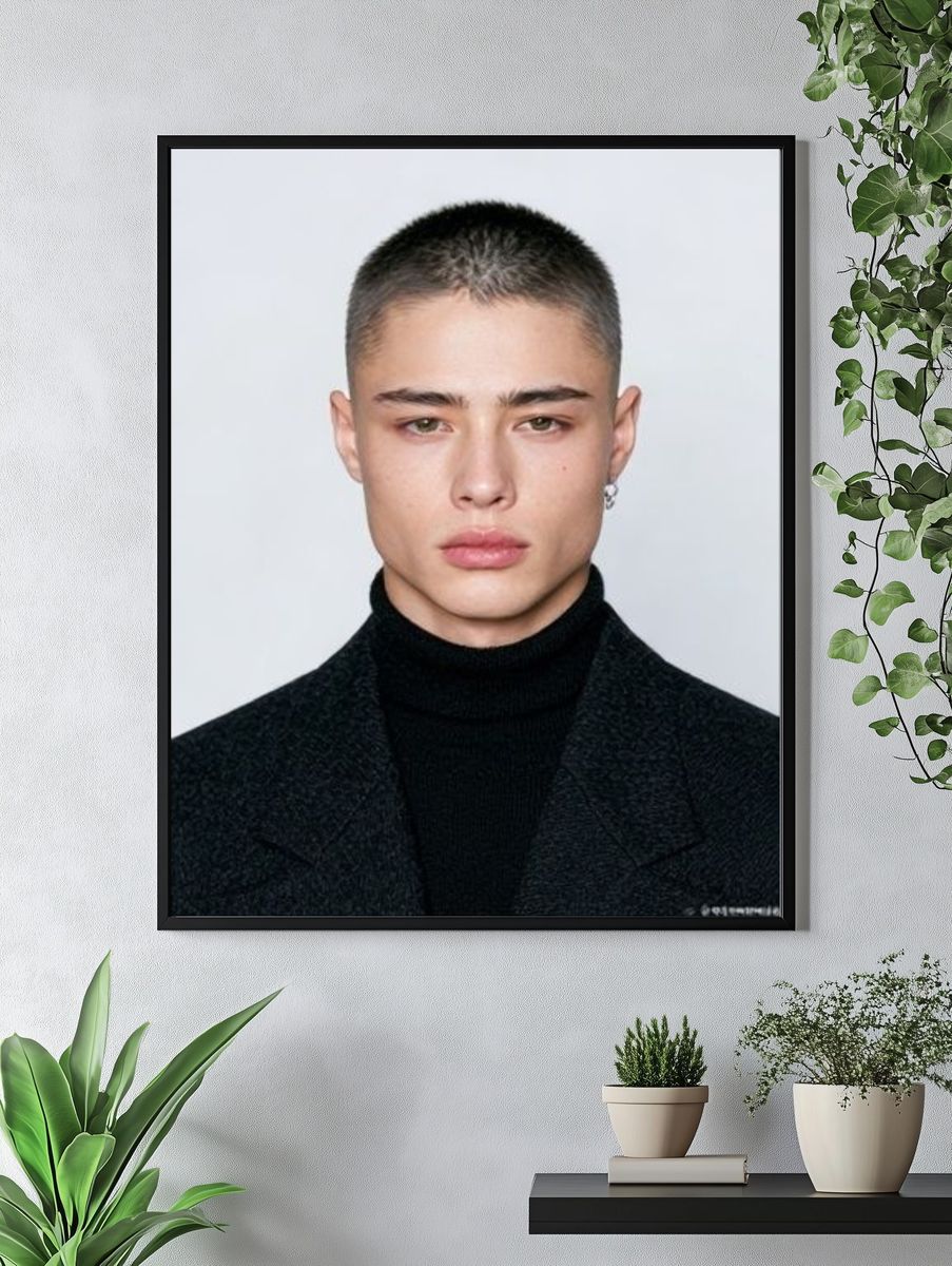 Minimalist Portrait Photography Poster. — room view 4