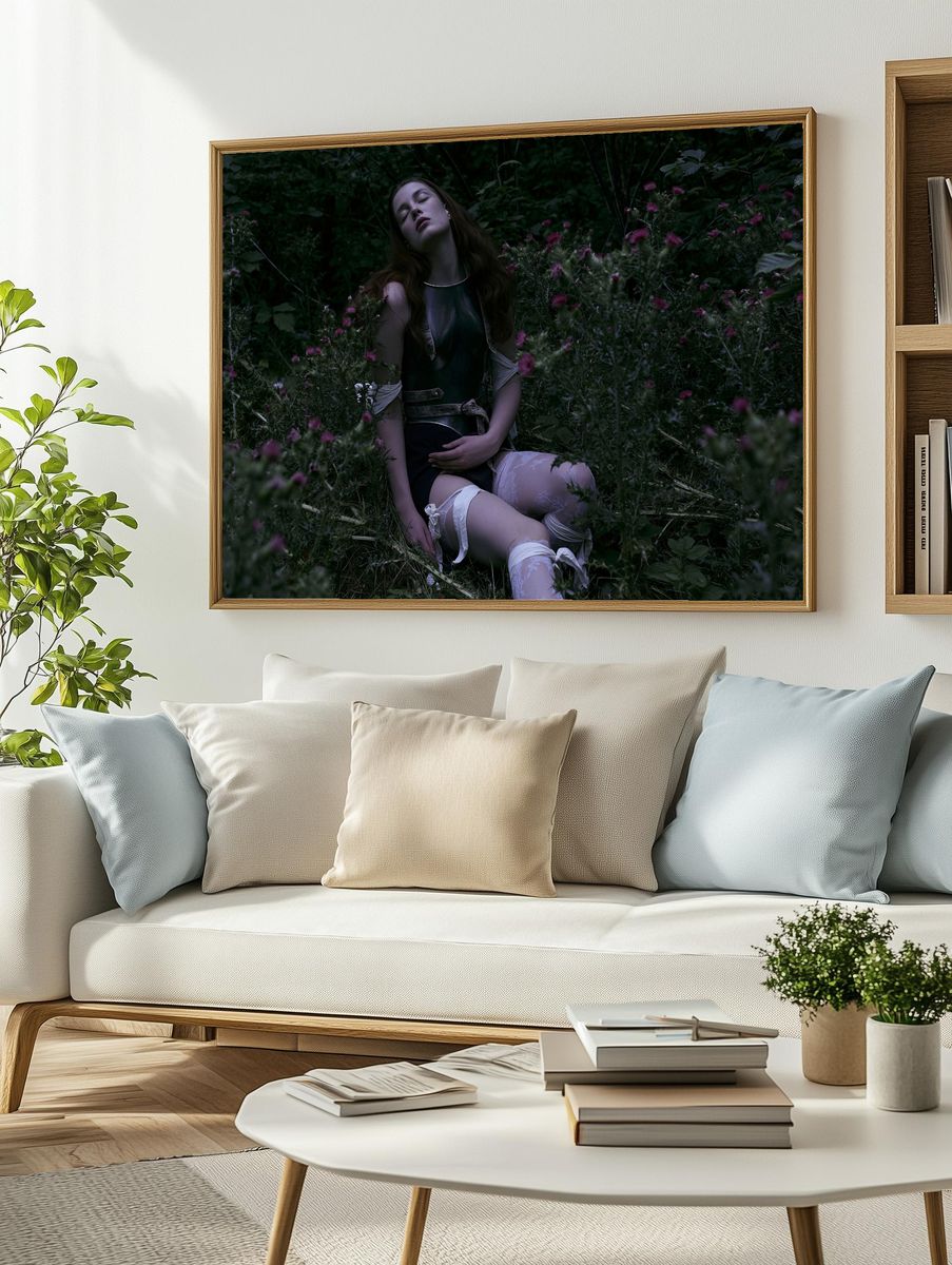 Dreamy Forest Portrait Poster. — room view 2