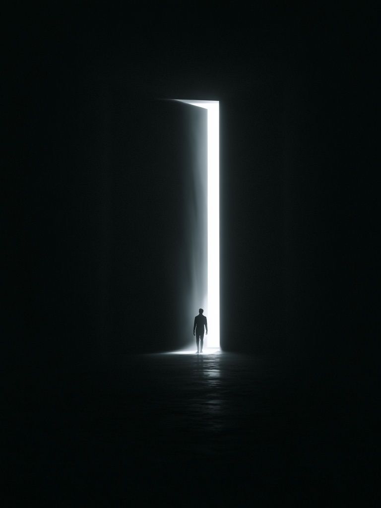 Doorway Silhouette Photography Poster. poster — photography art