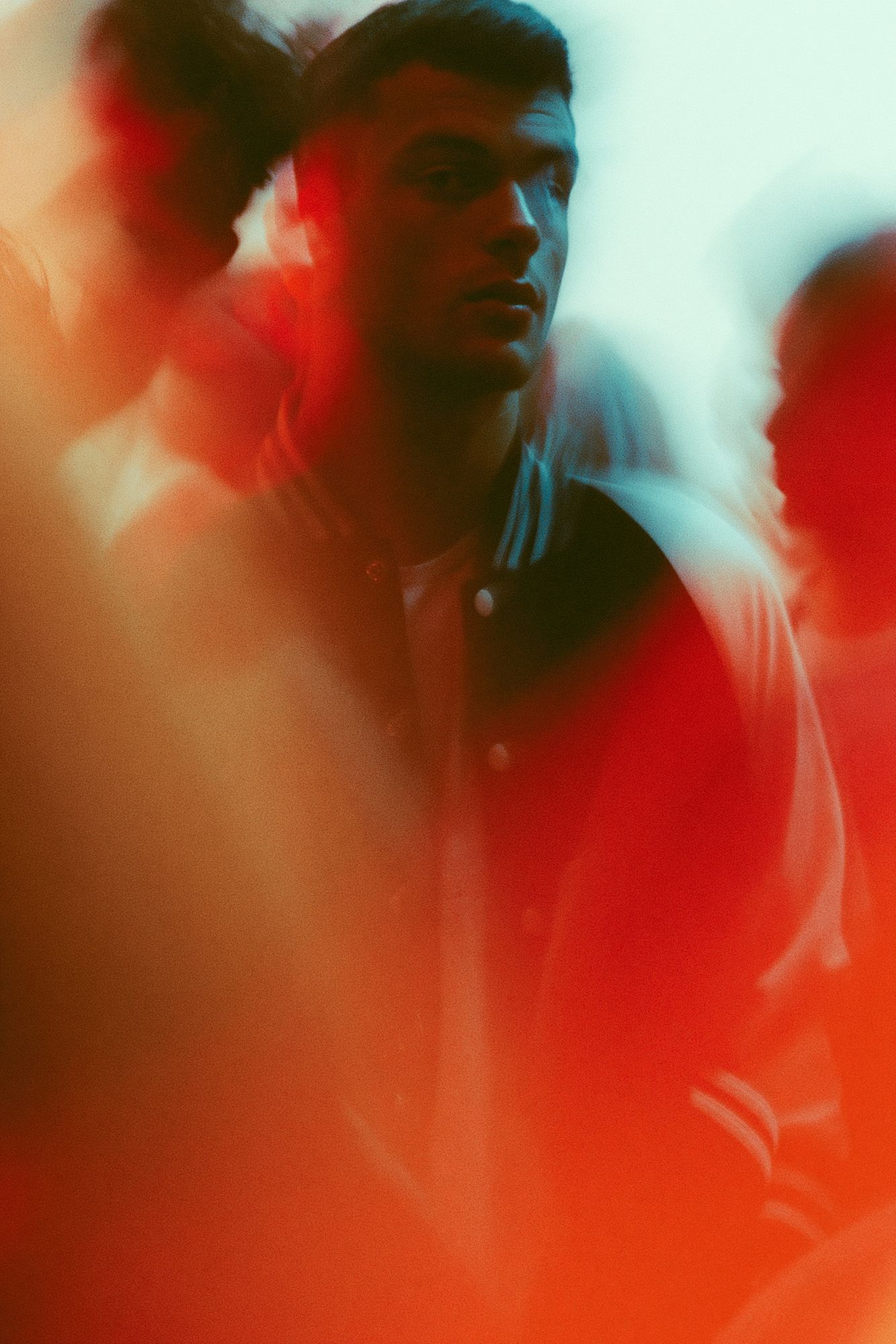 Dreamy Neon Portrait Print. poster — photography art