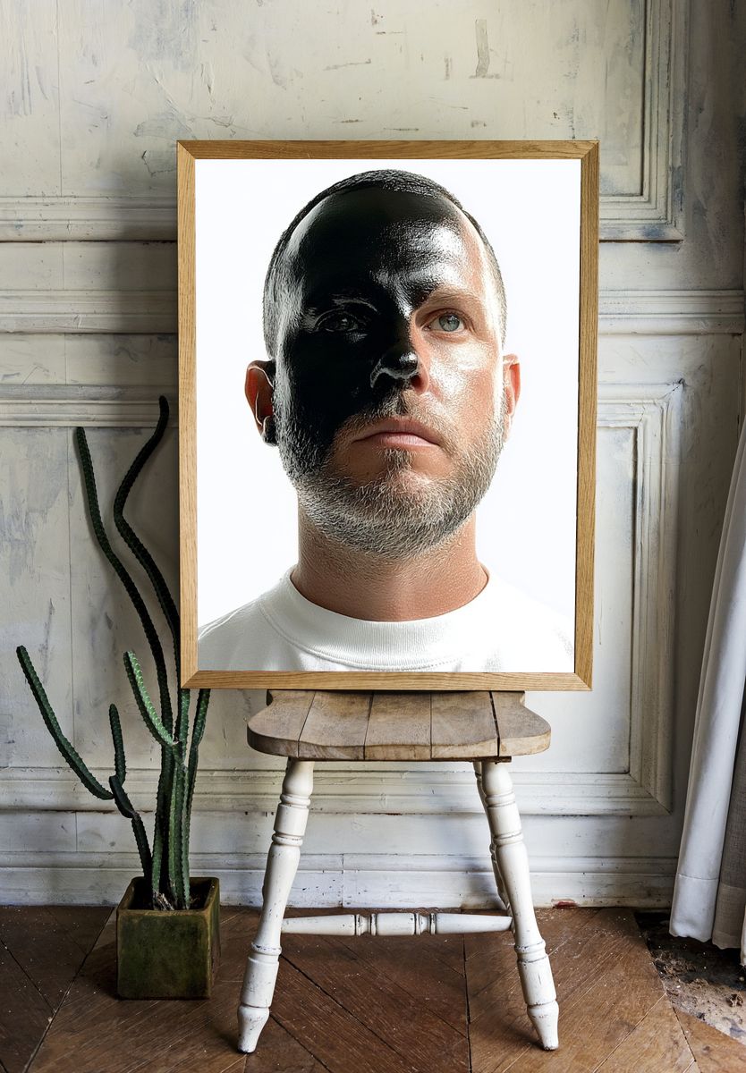 Split Face Portrait Photography Poster. room preview