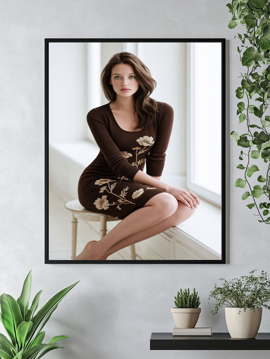 Elegant Portrait Photography Poster. — room view 4
