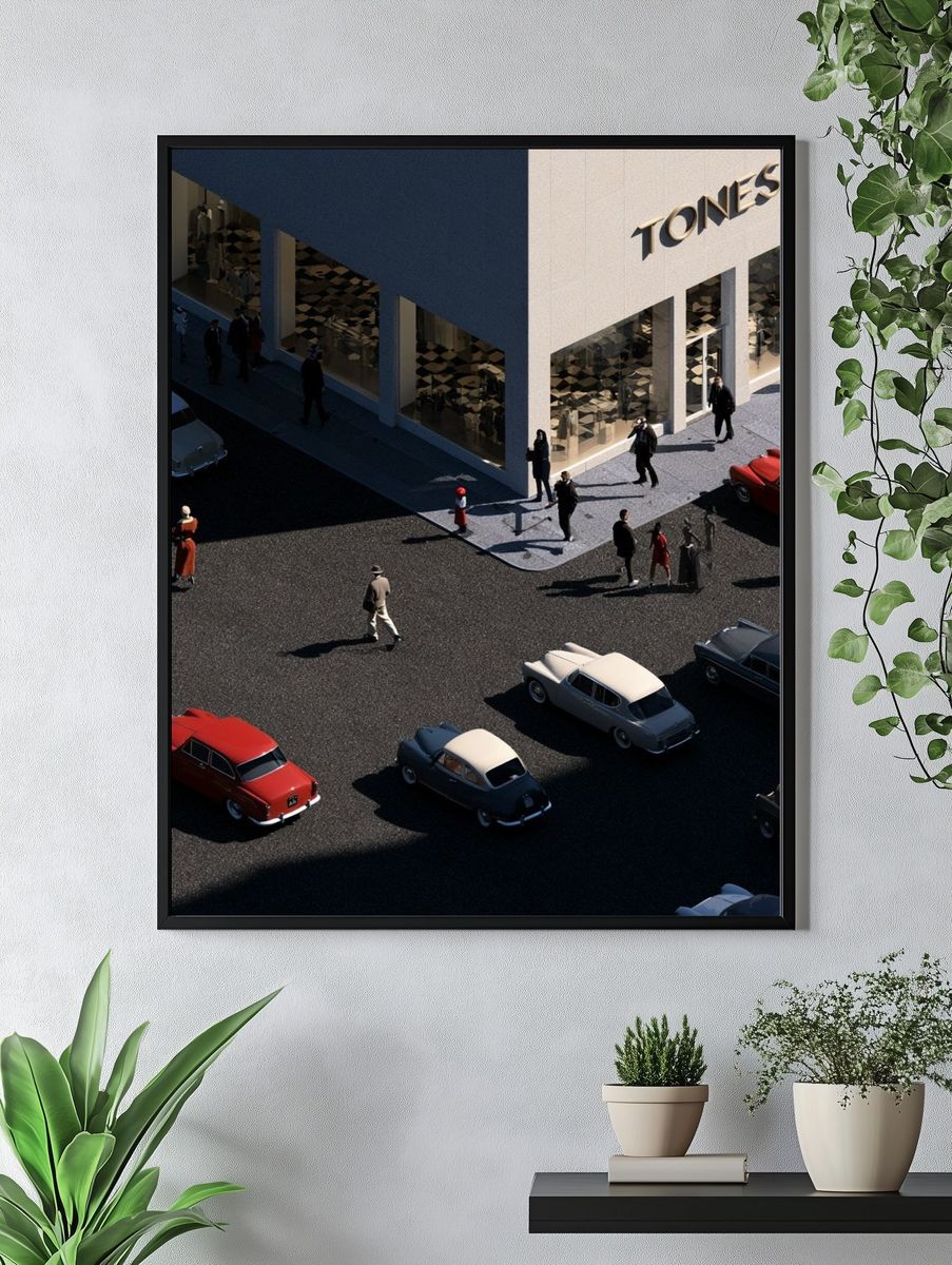 Luxury City Street Scene Poster. — room view 4