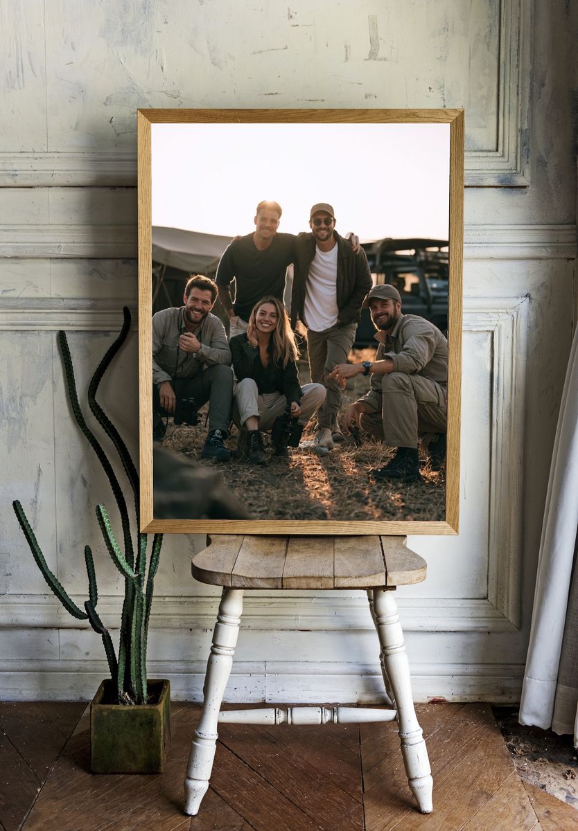 Safari Camp Friends Photography Poster. room preview