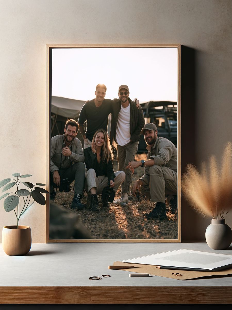 Safari Camp Friends Photography Poster. — room view 2