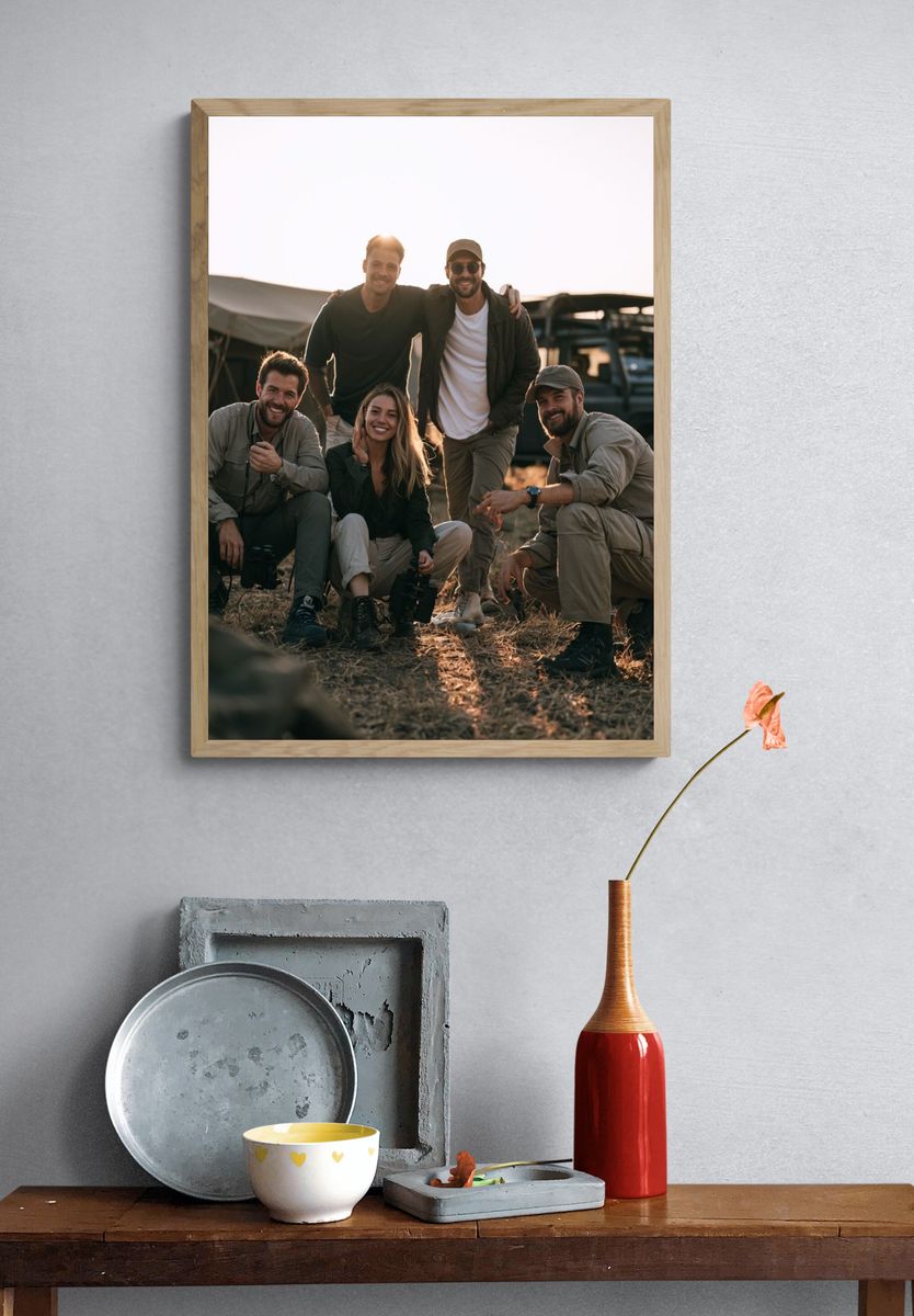 Safari Camp Friends Photography Poster. — room view 3