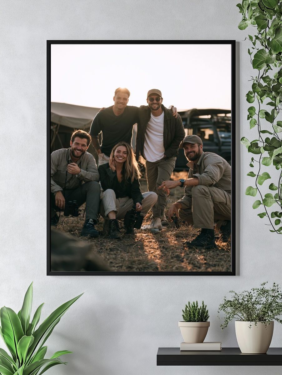 Safari Camp Friends Photography Poster. — room view 4