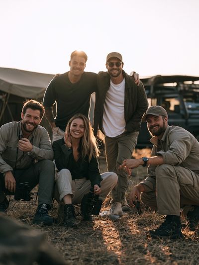 Safari Camp Friends Photography Poster.