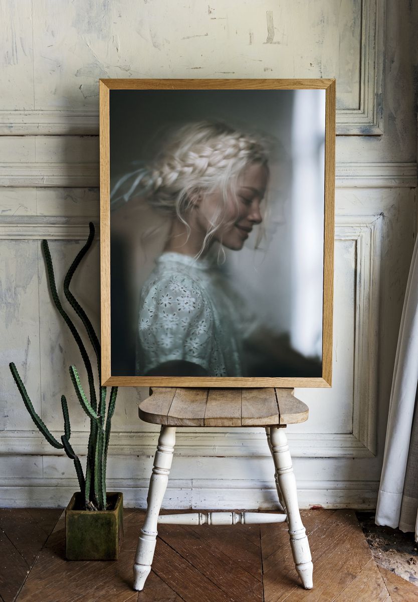 Braided Portrait Photography Poster. — room view 1