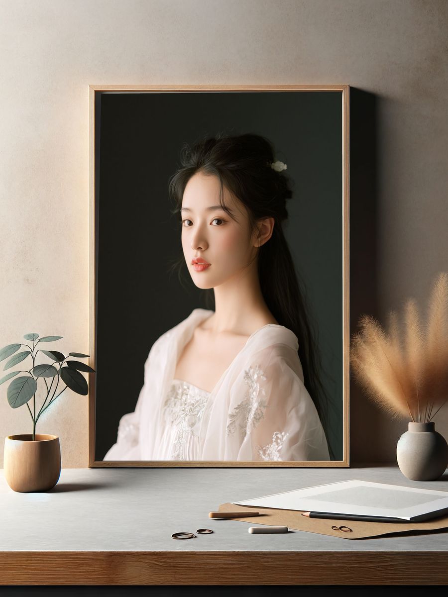 Elegant Portrait Photography Poster. — room view 2