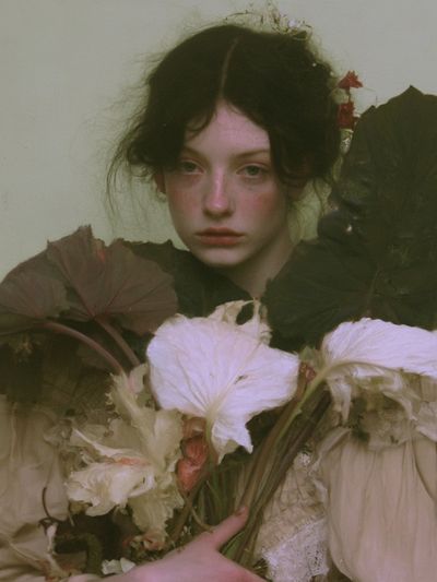 Floral Portrait Photography Poster.
