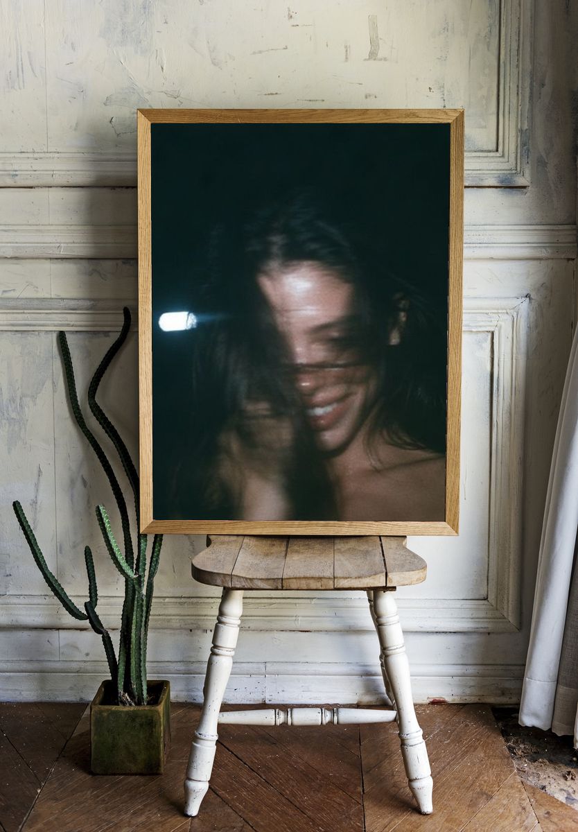 Blurred Portrait Photography Poster. — room view 1