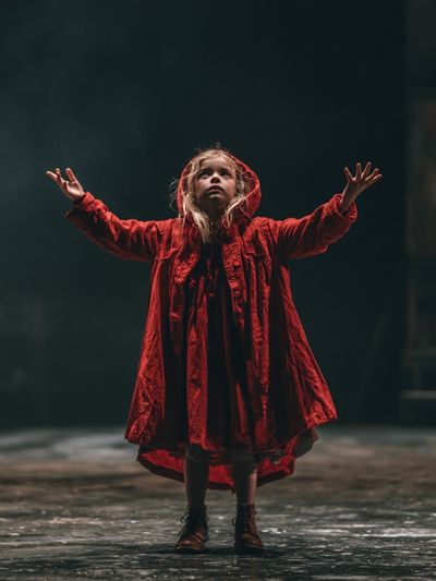 Girl in Red Cloak Photography Poster. poster
