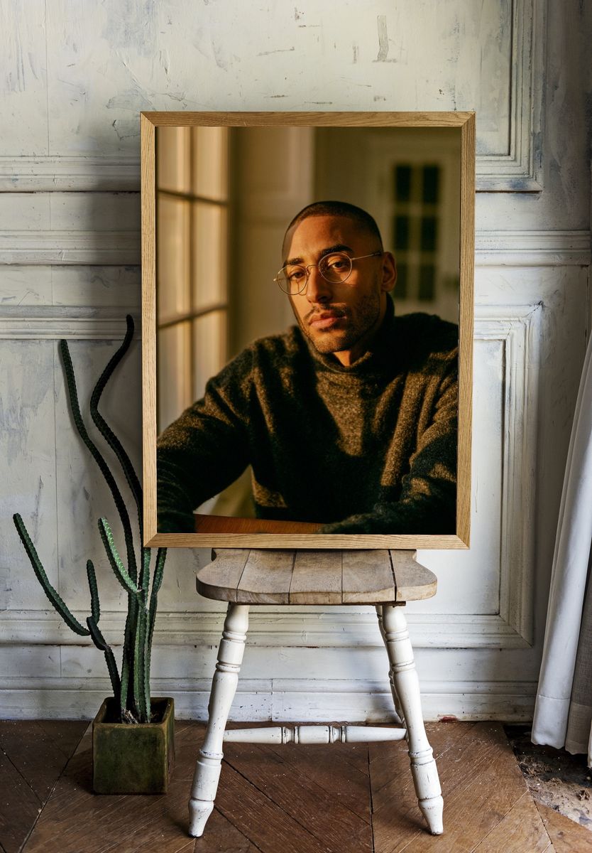 Moody Portrait Photography Poster. room preview