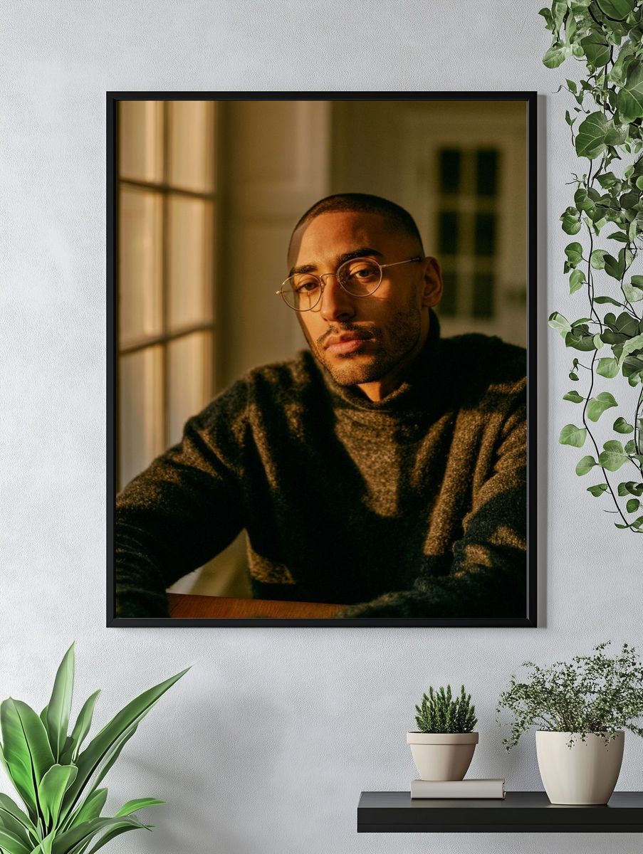 Moody Portrait Photography Poster. — room view 4