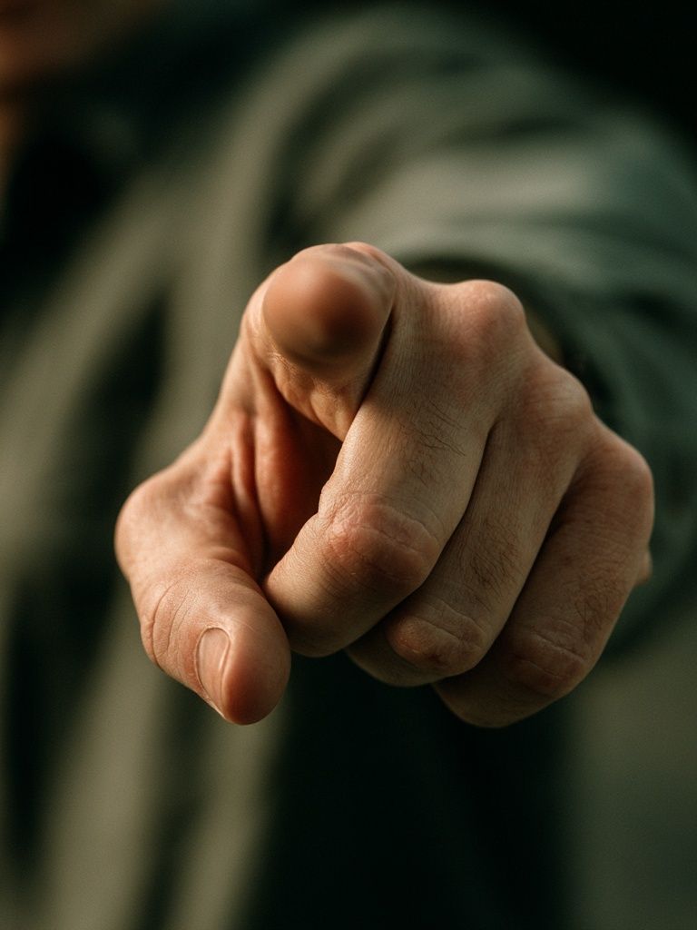 Pointing Hand Photography Poster. poster detail