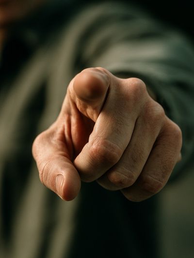 Pointing Hand Photography Poster.