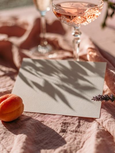 Peach Still Life Photography Poster.