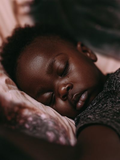 Sleeping Child Portrait Poster.