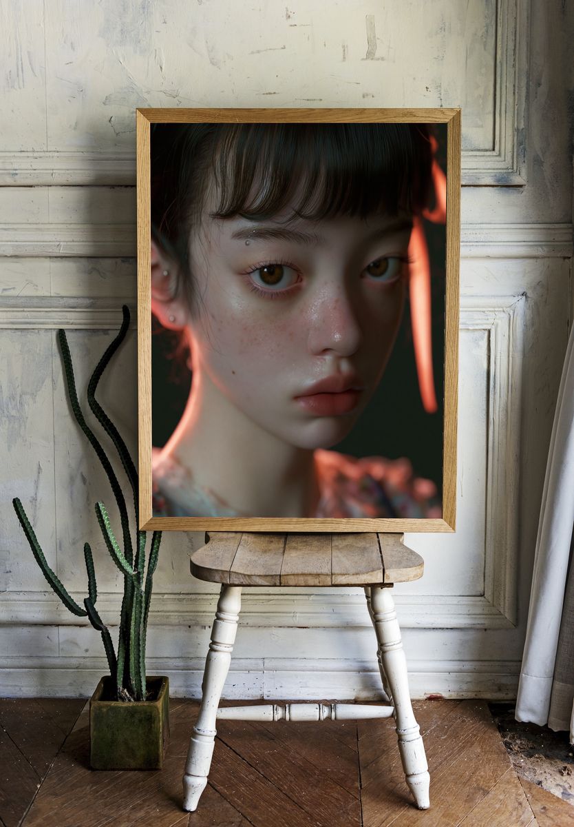 Soft Portrait Photography Poster. room preview