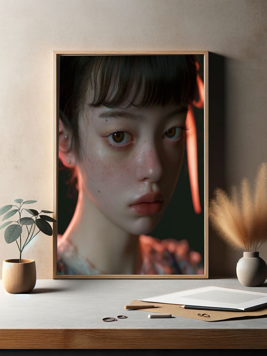 Soft Portrait Photography Poster. — room view 2